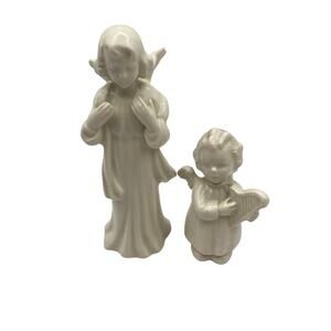 VTG Goebel German Angel Figure 4.5" - VTG Goebel German Angel Playing Harp 3"